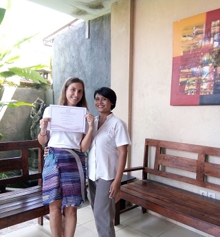 Reeva Bali Spa School Student
